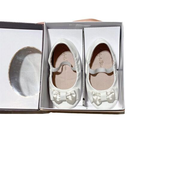 𝅺ruby & Bloom Infant 'Elsie' Mary Jane Flat White - Picture 5 of 8